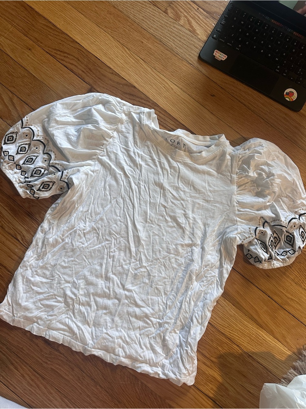 White Loft Top XS 100 percent cotton